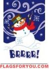 Applique - Brrr Snowman Garden Flag