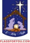Applique - O Holy Night Garden Flag