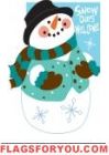 Applique - Snow Days Garden Flag