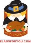 Applique - Pilgrim Garden Flag
