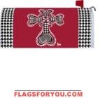 Houndstooth Cross Mailbox Cover