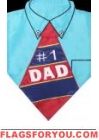 #1 Dad Applique Garden Flag