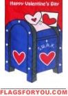 Valentine's Mailbox Applique Garden Flag