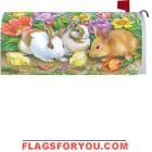 Chick and Bunnies Mailbox Cover