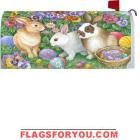 Bunnies and Eggs Mailbox Cover