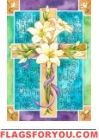 Easter Cross Garden Flag