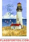 God is our Light Garden Flag