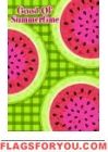 Summer Fun Watermelon House Flag