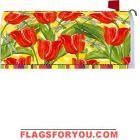 Tulips and Dragonflies Mailbox Cover
