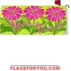 Pink Daisy Welcome Mailbox Cover