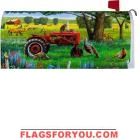 Tractor Critters Mailbox Cover