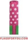 Pink / White Polka Dot Windsock