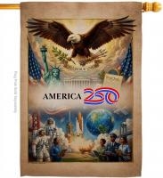 Eagle Liberty Future USA 250 House Flag