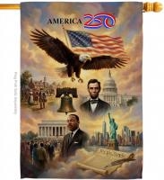 Heritage Montage USA 250 House Flag