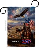 Frontier Spirit USA 250 Garden Flag