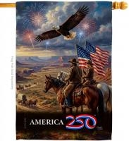 Frontier Spirit USA 250 House Flag