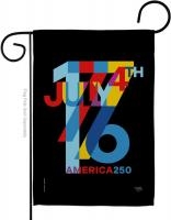 July 4th 1776 USA 250 Garden Flag