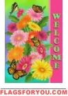 Gerbera Welcome House Flag