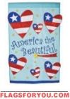 America the Beautiful Garden Flag