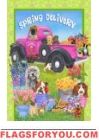 Spring Delivery Garden Flag