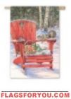 Winter Adirondack House Flag