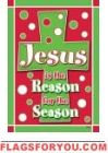 Christmas Cross Garden Flag