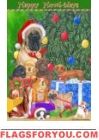 Happy Howlidays Garden Flag