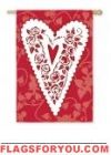 My Heart with Love House Flag