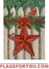Christmas Star Garden Flag