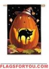Jack O'Black Cat Garden Flag Jack O'Black Cat Garden Flag
