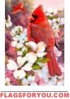 Crowned Cardinals Garden Flag