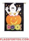 Boo Ghost Garden Flag Boo Ghost Garden Flag
