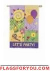 Let's Party Garden Flag