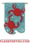A Couple of Crabs Garden Flag