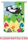 Cat in Hammock Garden Flag