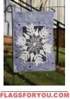 Snowflake Icicles Garden Flag