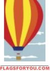 Hot Air Balloon House Flag
