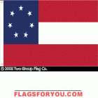 Stars & Bars Screen Print Flag