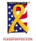 Support Our Troops House Flag