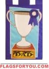 number 1 Dad Garden Flag - 6 left