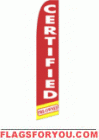 Certified Pre-Owned Wind Feather Flag 2.5' x 11.5'