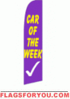 Car of the Week Wind Feather Flag 2.5' x 11.5'