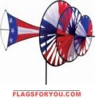 Large Patriotic Triple Spinner