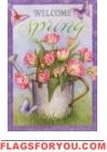 Welcome Spring Garden Flag