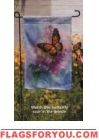 Garden Flag Pole 3-PC Black Metal