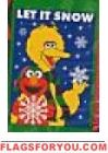 Let It Snow! Big Bird House Flag