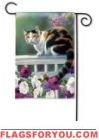 Calico Kitty Garden Flag