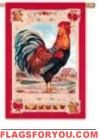 Rooster Garden Flag