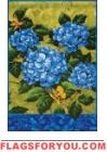 Blue Hydrangea Garden Flag