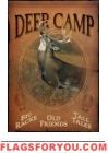 Deer Camp Garden Flag